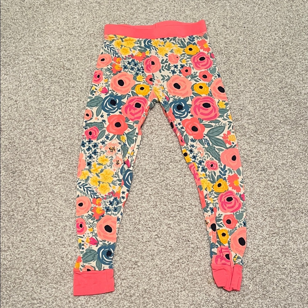 Little Sleepies Pink Floral Kids pajama pants